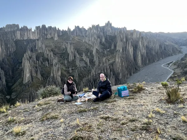 Drinks on the ridge at dusk